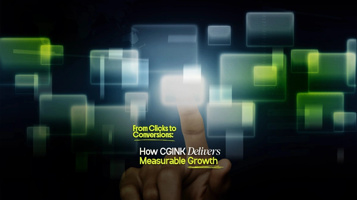 A finger touching a glowing digital interface, symbolizing online conversions and digital growth.