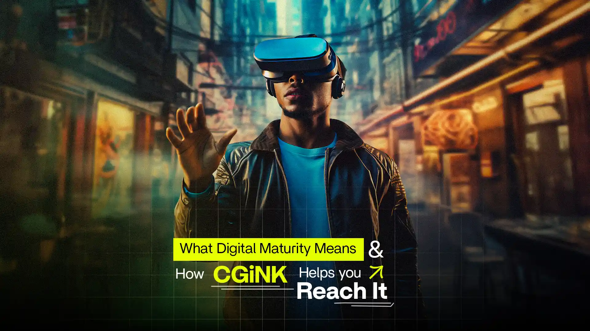 Young man explores virtual world symbolizing innovation and growth with the Best Digital Marketing Agency in India