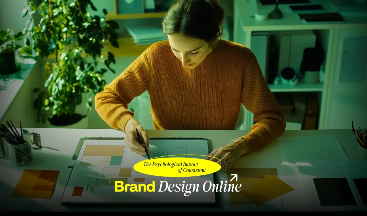 A designer working on brand design elements, showcasing creative strategy by the Best Digital Brand Building Agency in India