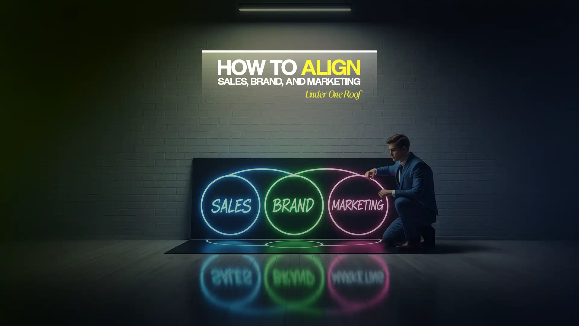 Man connecting sales, brand, and marketing circles – Best Digital Marketing Agency in India