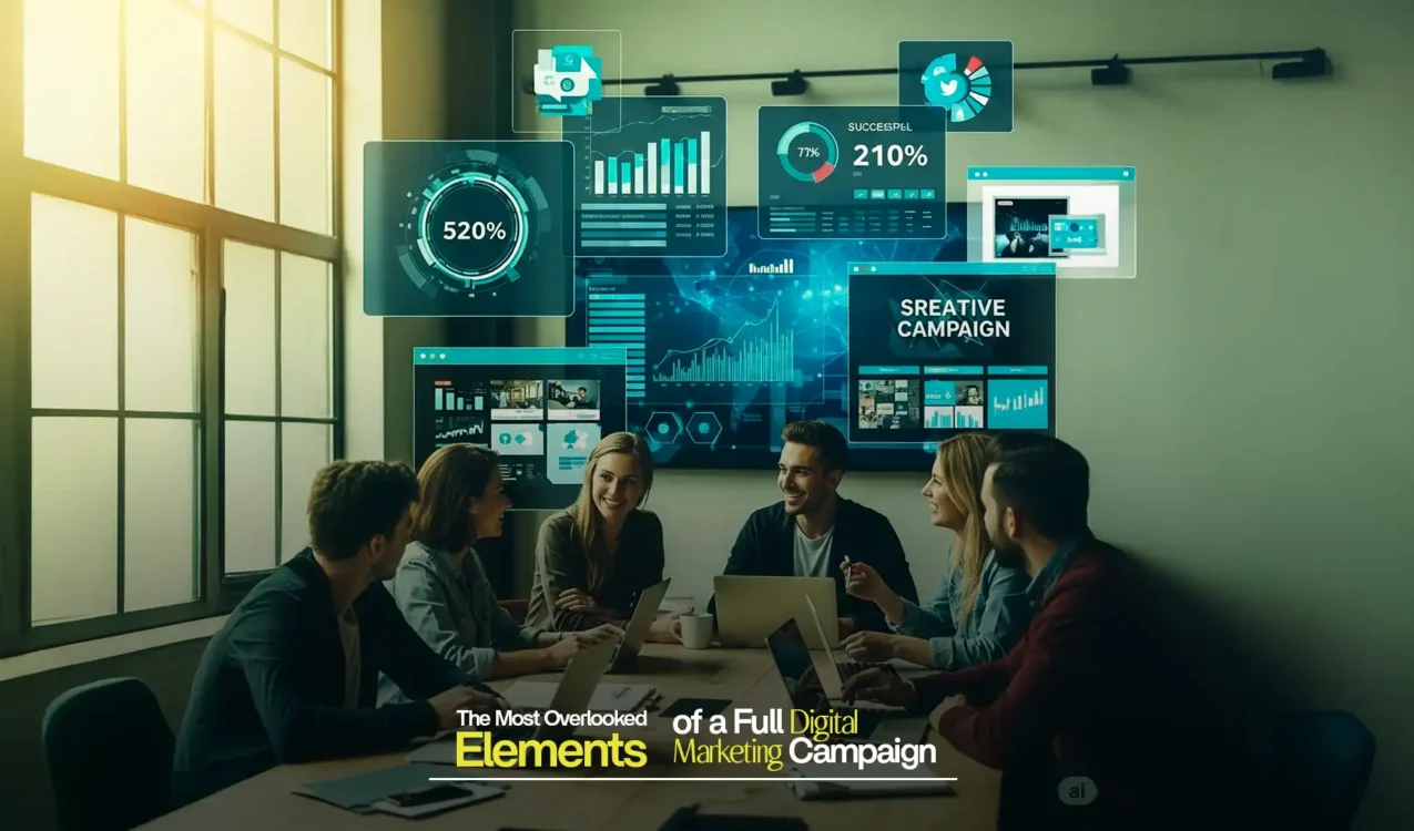 Creative team planning digital strategy with analytics dashboards – Best Digital Marketing Agency in India