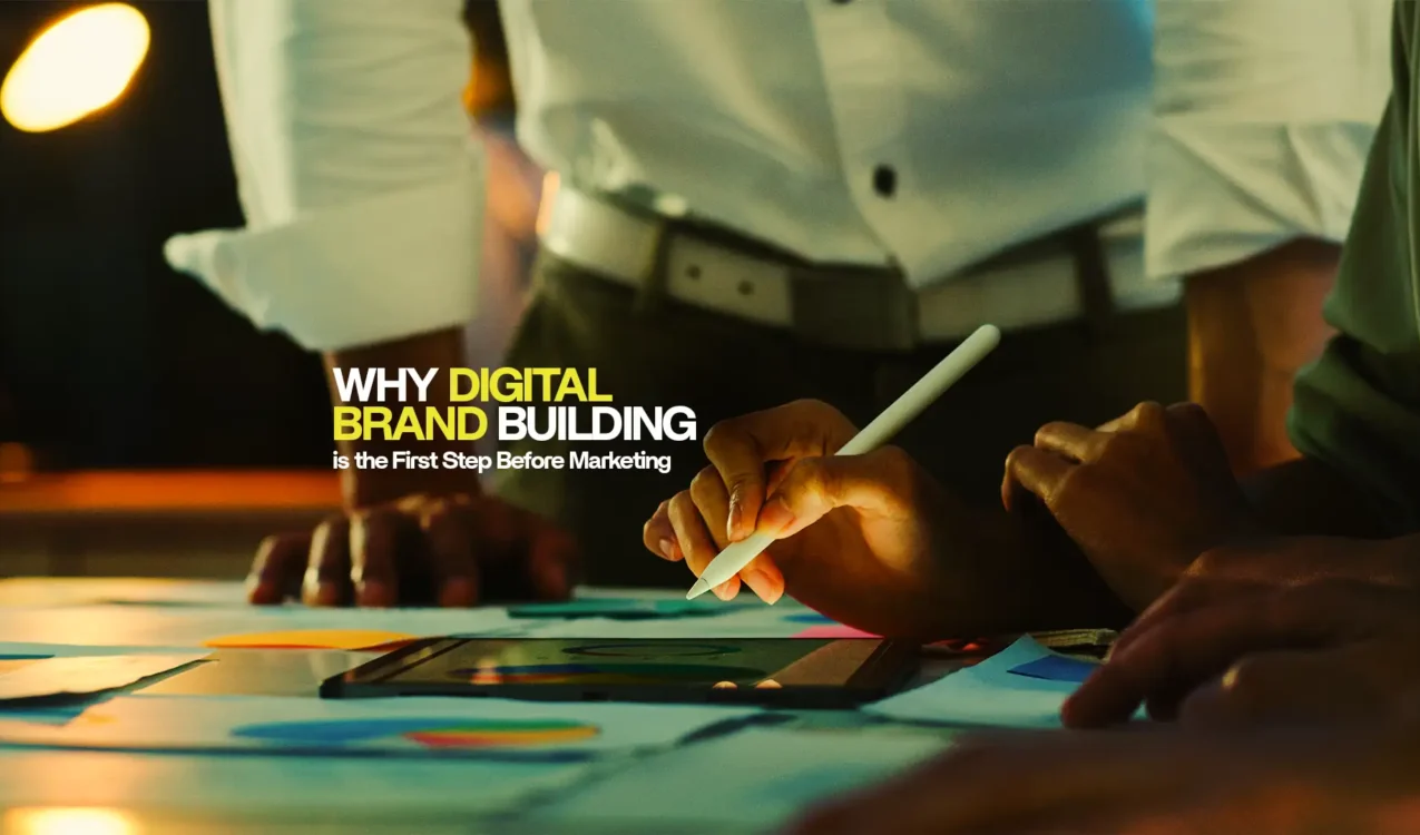 Creative team planning with tablet — Best Digital Brand Building Agency In India