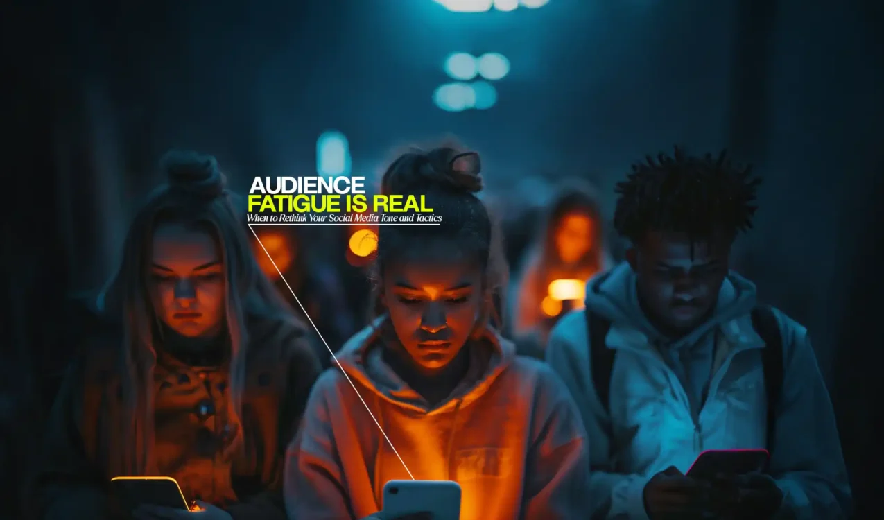 People on phones symbolizing digital fatigue, highlighting solutions by the Best Social Media Marketing Agency in India