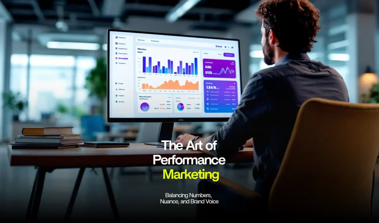 Professional analyzing data dashboard, symbolizing the Best Performance Marketing Agency in India driving measurable results.