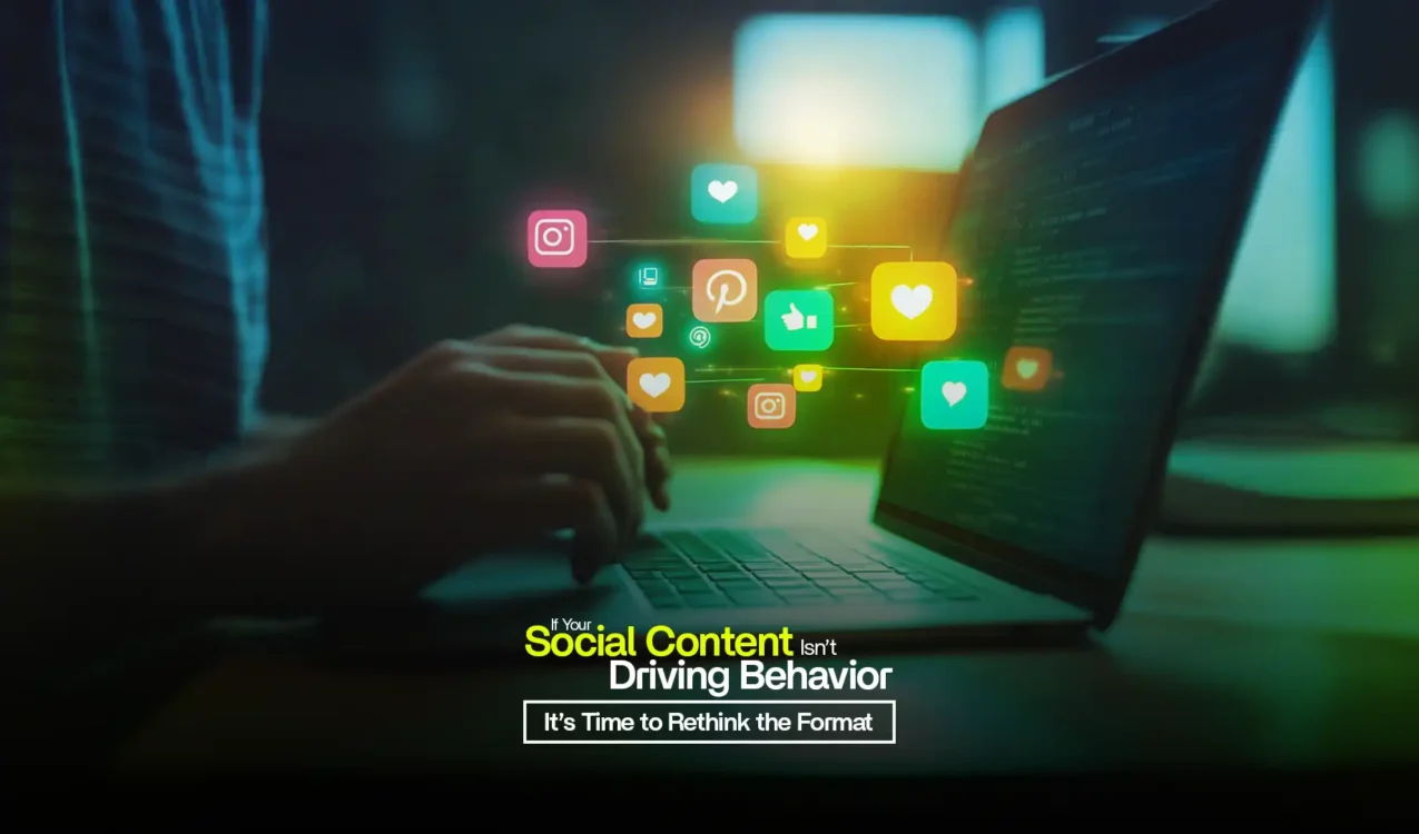 Person working on laptop with glowing social media icons symbolizing engagement by the Best Social Media Marketing Agency in India