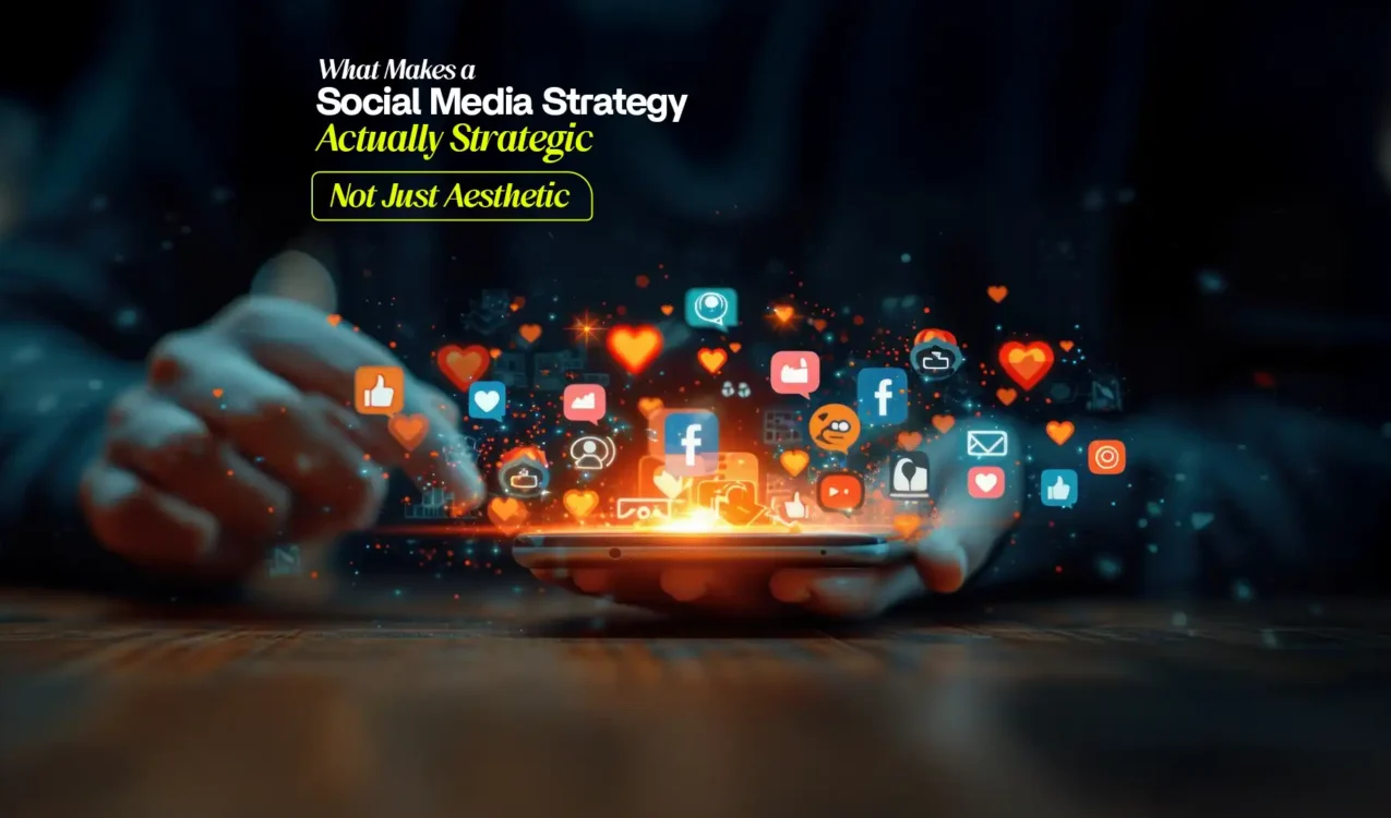 Creative social media icons glowing above a smartphone designed by the Best Social Media Marketing Agency in India
