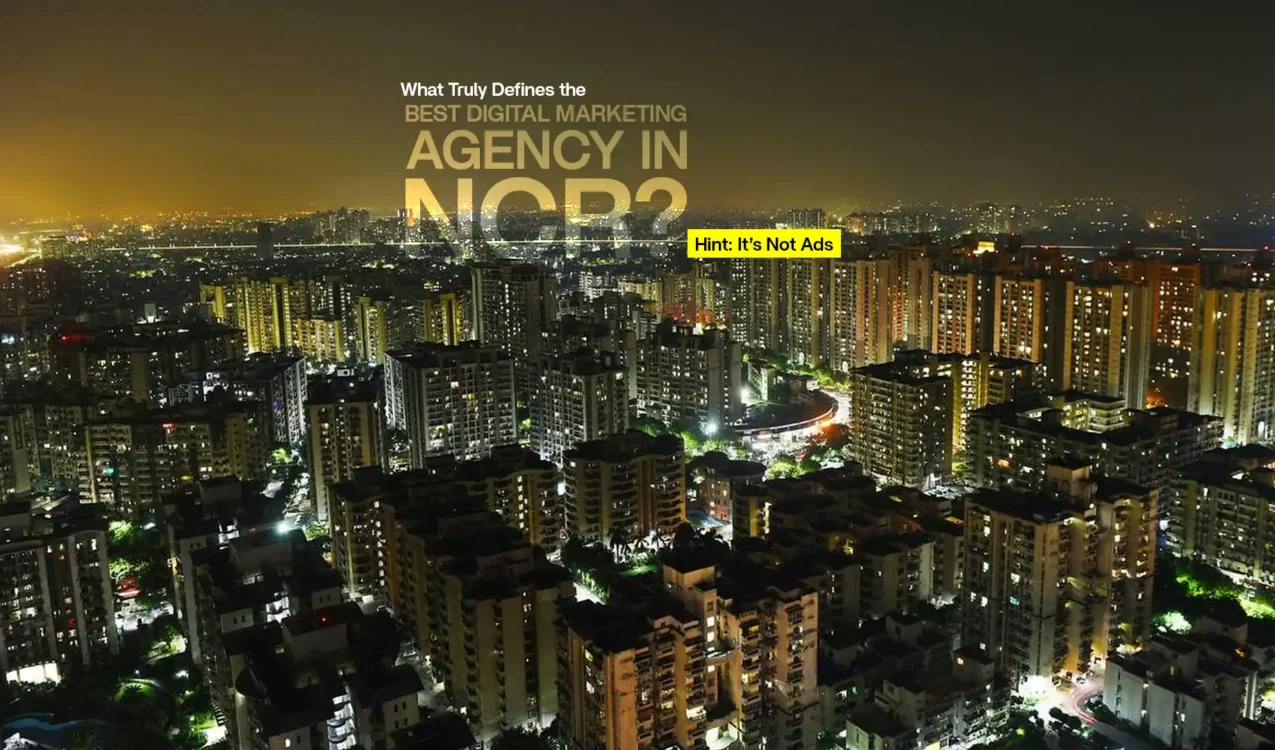 Night city skyline representing the strategic reach and impact of the best digital marketing agency in NCR
