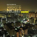 Night city skyline representing the strategic reach and impact of the best digital marketing agency in NCR